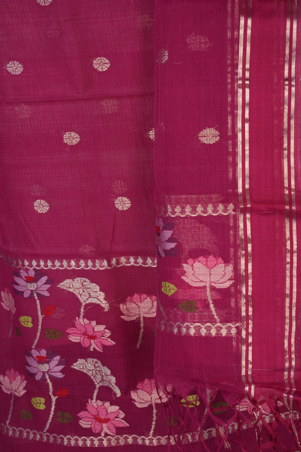 Image of Kota Doria Unstitched Suit (2 Pcs Set)